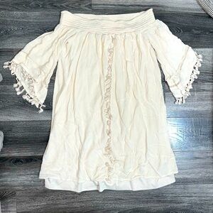Boho Xhilaration Tassel Dress Medium